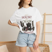 My House! My Chair! Woman! T-shirt | Vintage Gothic Parlor Illustration
