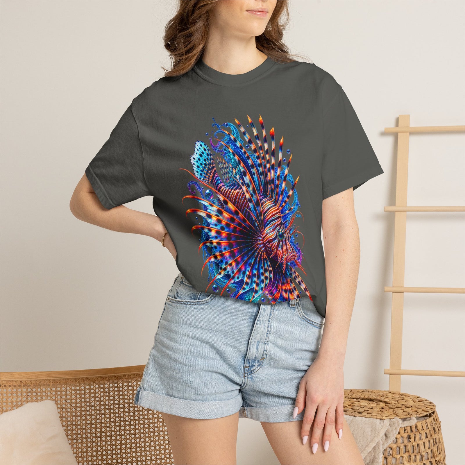 Lionfish Graphic T-Shirt — Vibrant Ocean Reef Art Tee