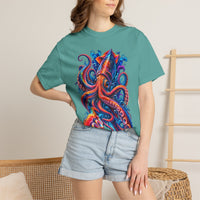 Squid Ink Art T-Shirt — Vibrant Octopus Graphic Tee