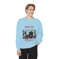 My House! My Chair! Woman! Sweatshirt | Vintage Reading Room Illustration