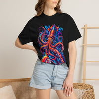 Squid Ink Art T-Shirt — Vibrant Octopus Graphic Tee