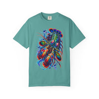 Psychedelic Lobster T-Shirt — Vibrant Neon Crustacean Graphic Tee