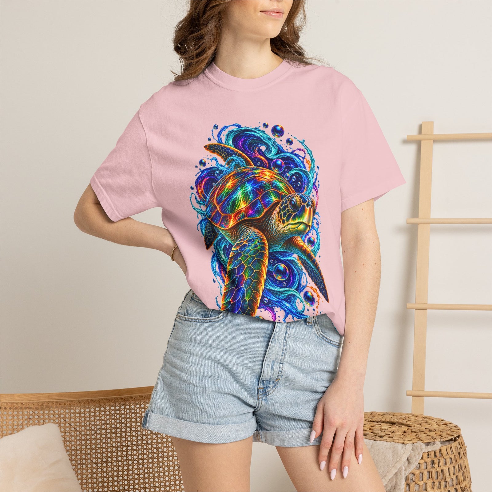 Sea Turtle Psychedelic Graphic T-Shirt
