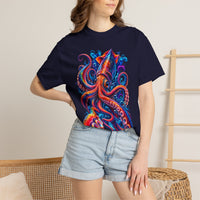 Squid Ink Art T-Shirt — Vibrant Octopus Graphic Tee