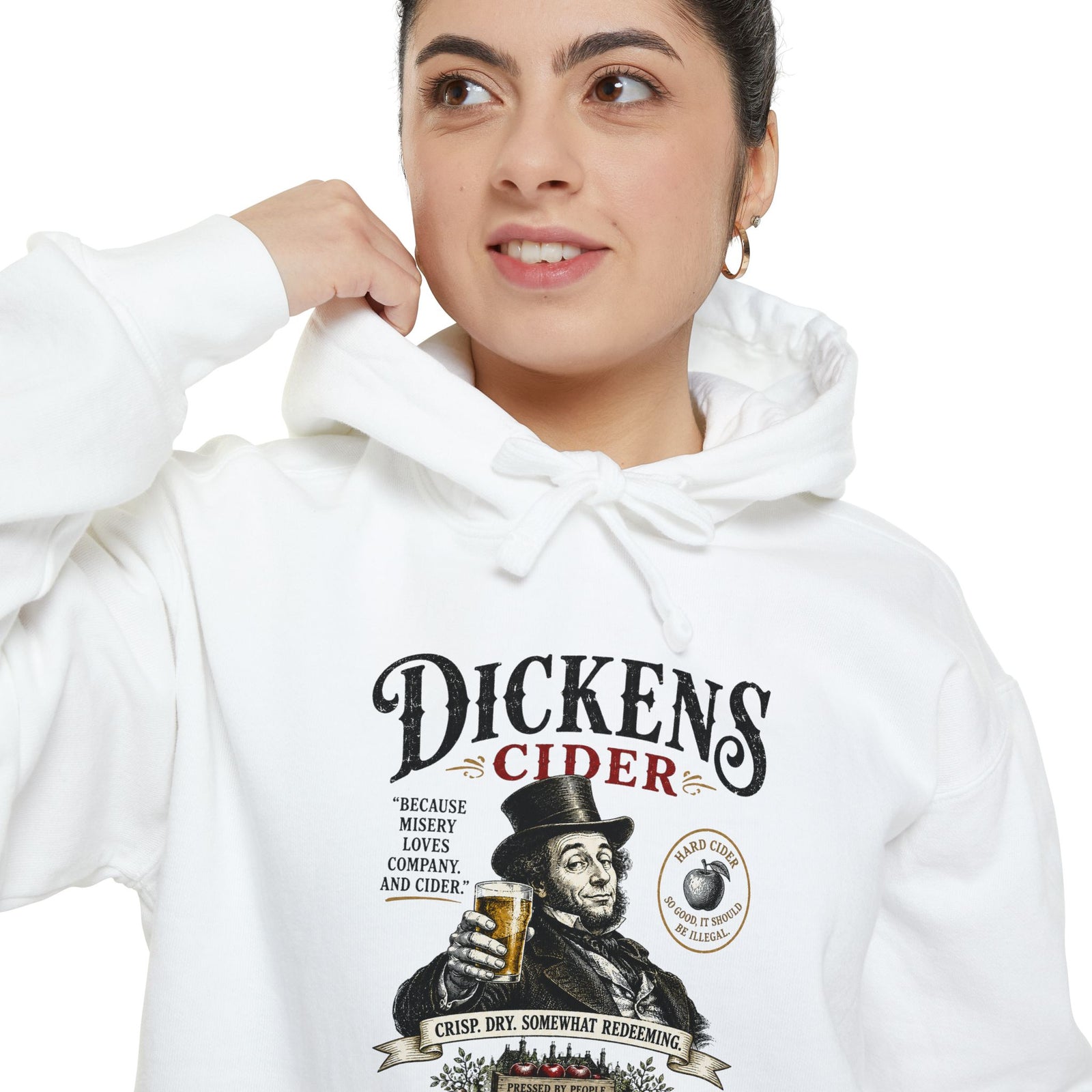 Dickens Cider hoodie | Misery Loves Company, Literary Humour