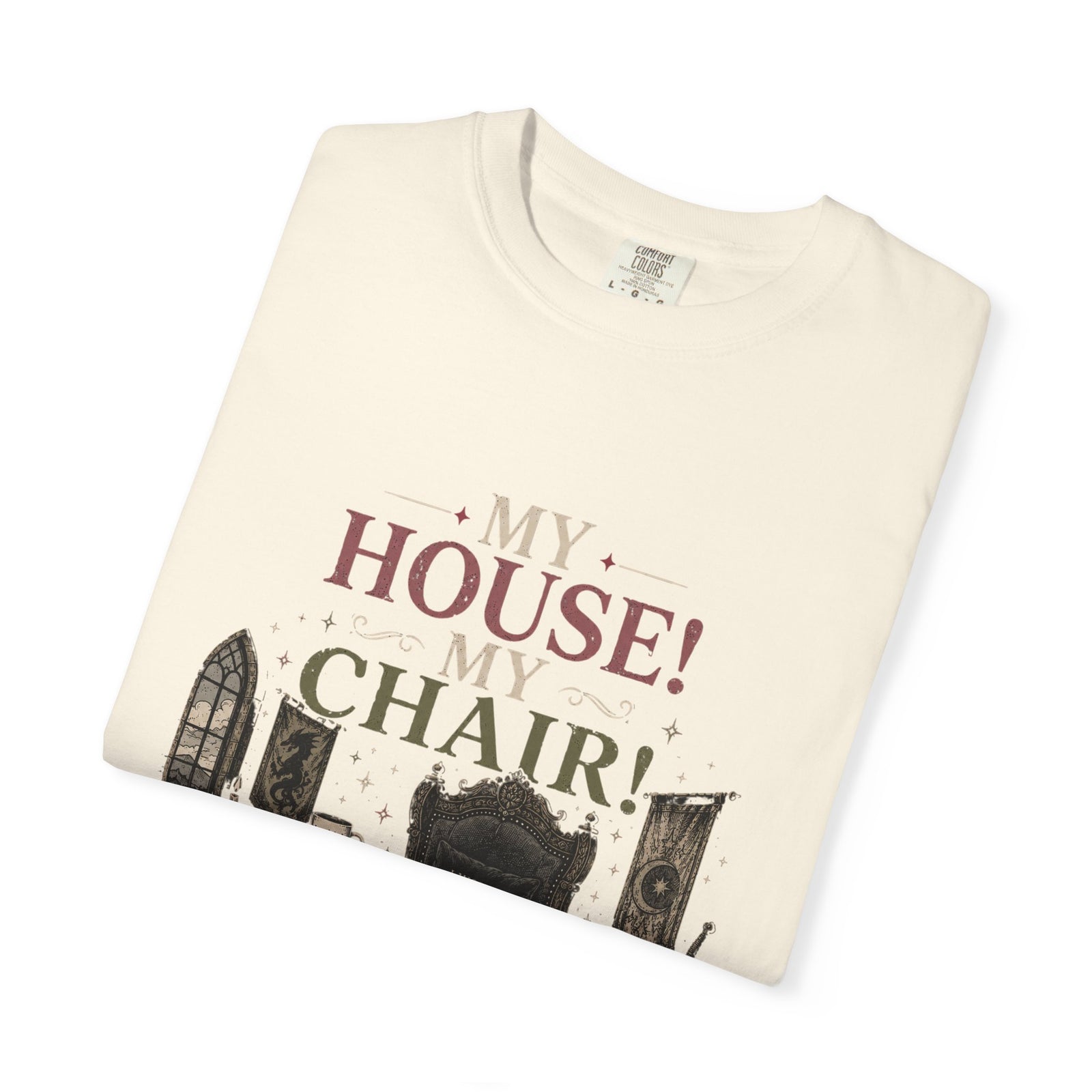 My House! My Chair! Woman! T-shirt | Vintage Gothic Parlor Illustration