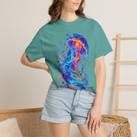 Jellyfish Glow T-Shirt — Neon Ocean Art Graphic Tee