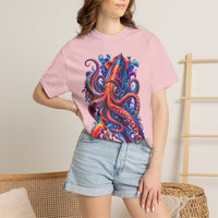 Squid Ink Art T-Shirt — Vibrant Octopus Graphic Tee