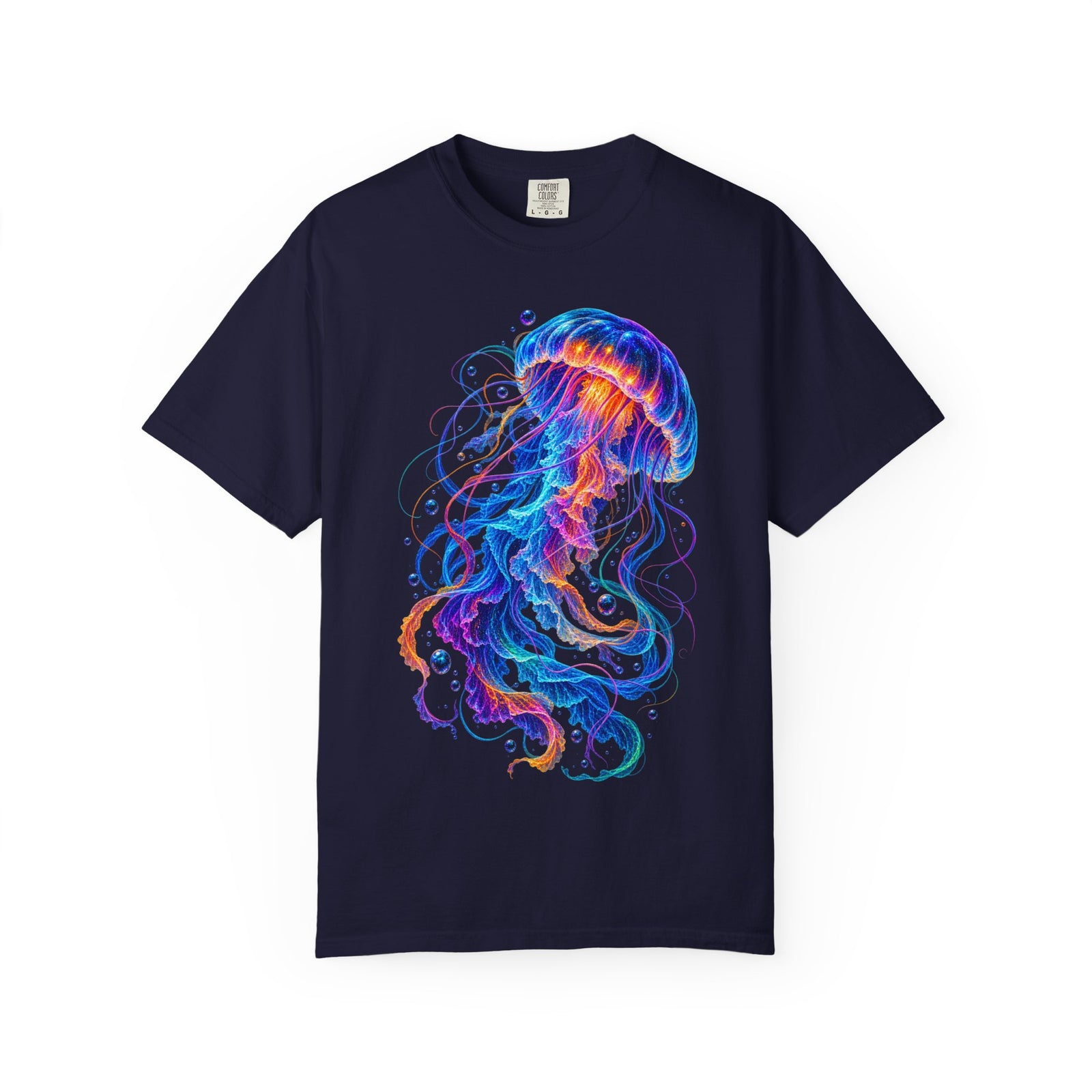 Jellyfish Glow T-Shirt — Neon Ocean Art Graphic Tee