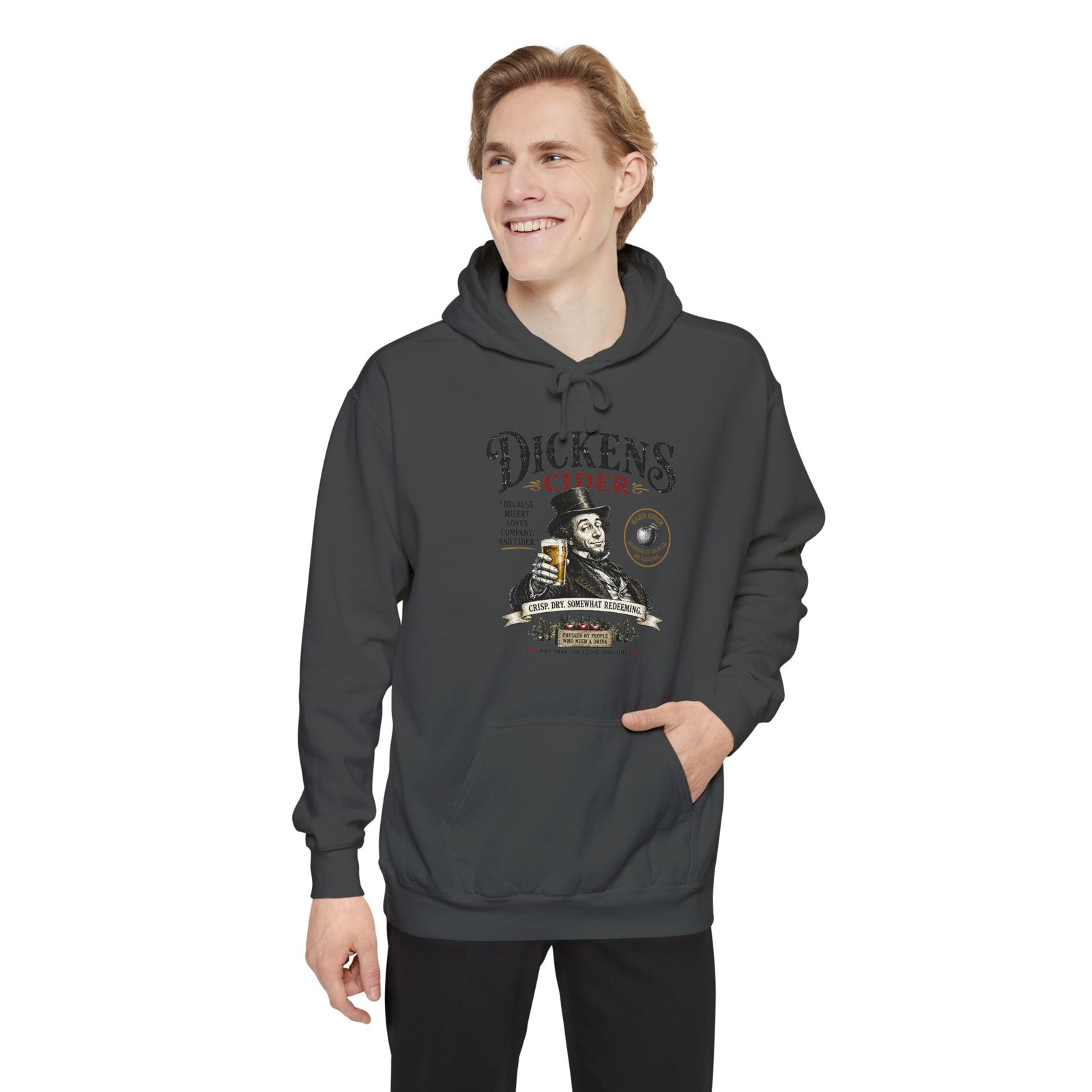 Dickens Cider hoodie | Misery Loves Company, Literary Humour