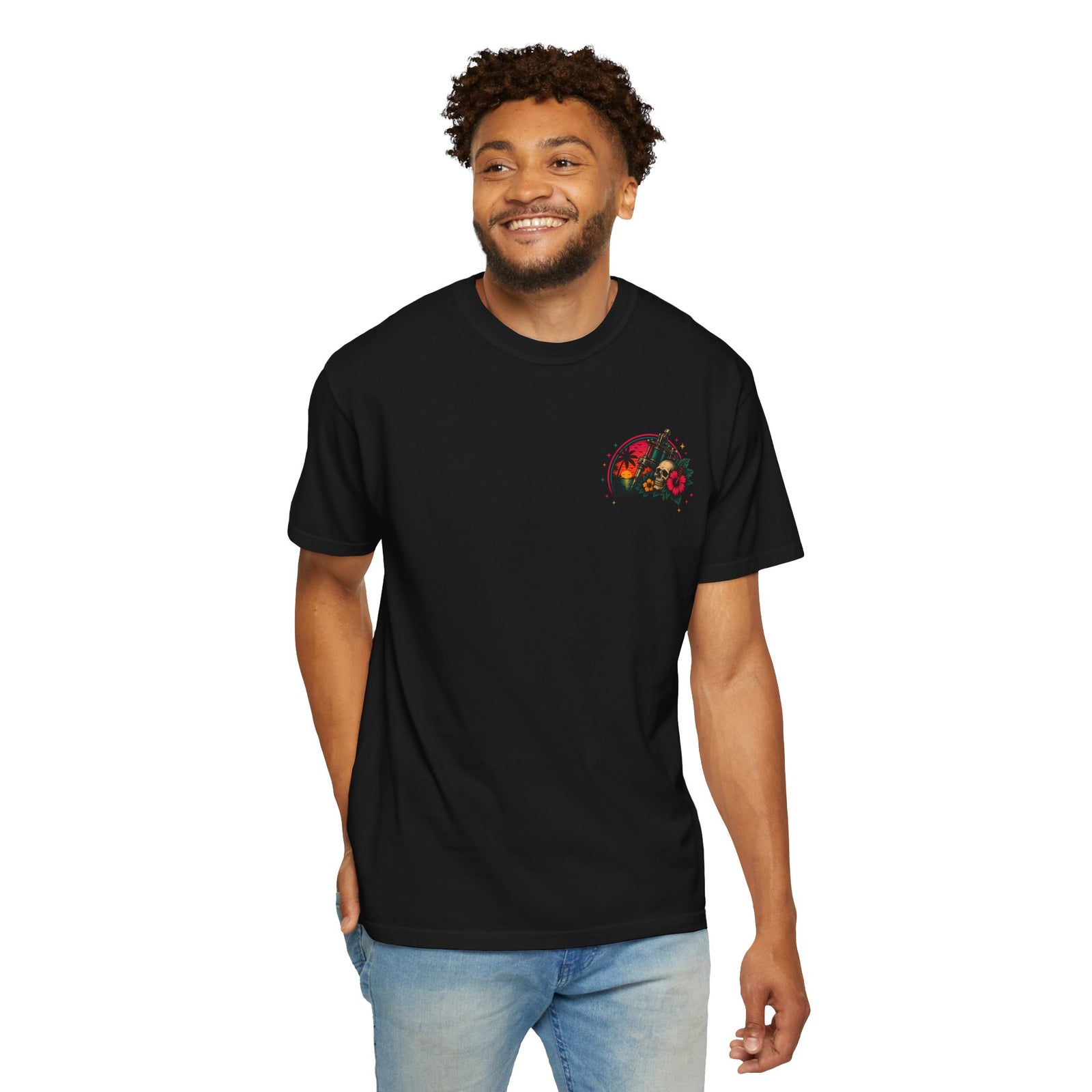 Floral Dagger T-Shirt — Island Ink Collection Graphic Tee