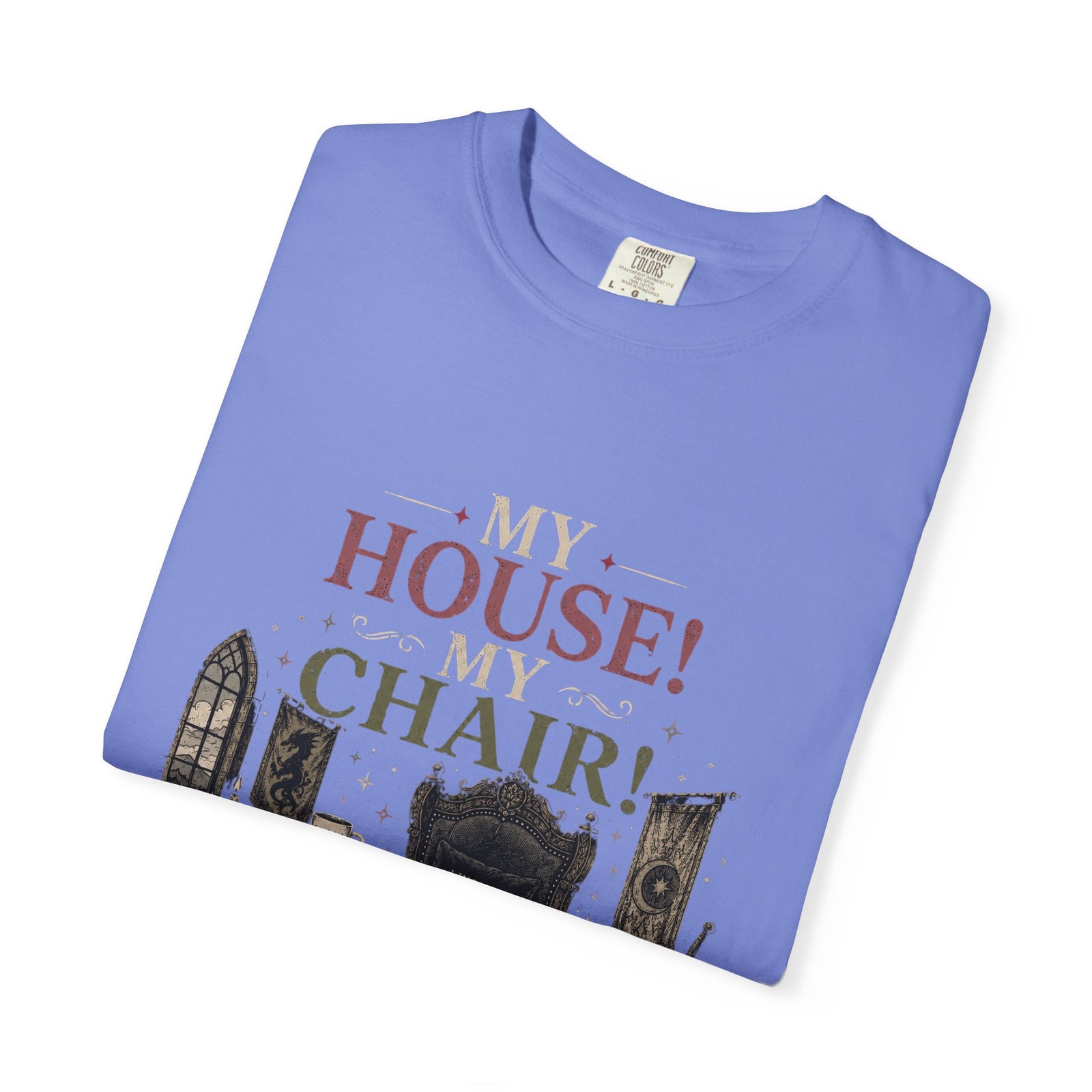 My House! My Chair! Woman! T-shirt | Vintage Gothic Parlor Illustration
