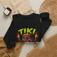 Tiki Vibes sweatshirt | Tropical Tiki Mask Crewneck