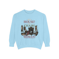 My House! My Chair! Woman! Sweatshirt | Vintage Reading Room Illustration