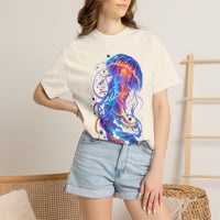 Jellyfish Glow T-Shirt — Neon Ocean Art Graphic Tee