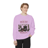 My House! My Chair! Woman! Sweatshirt | Vintage Reading Room Illustration