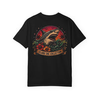 Shark Sunset Illustration T-shirt | Island Ink Collection