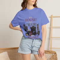 My House! My Chair! Woman! T-shirt | Vintage Gothic Parlor Illustration