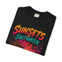 Sunsets & Saltwater That’s All I Need T-shirt | Beach Sunset Cabin Tee