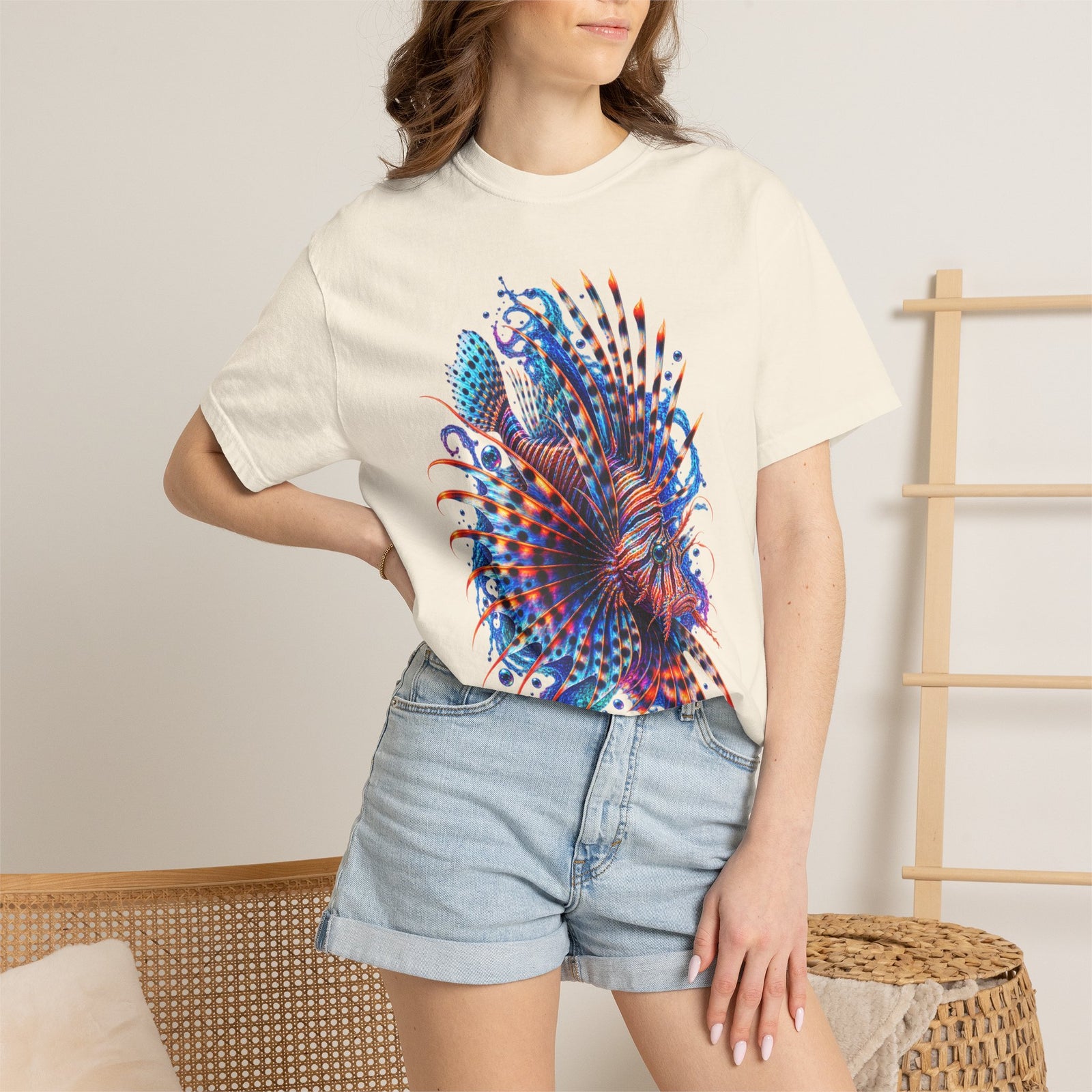 Lionfish Graphic T-Shirt — Vibrant Ocean Reef Art Tee