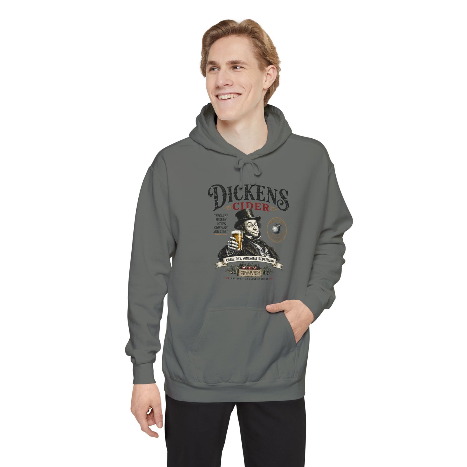 Dickens Cider hoodie | Misery Loves Company, Literary Humour