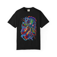 Psychedelic Lobster T-Shirt — Vibrant Neon Crustacean Graphic Tee