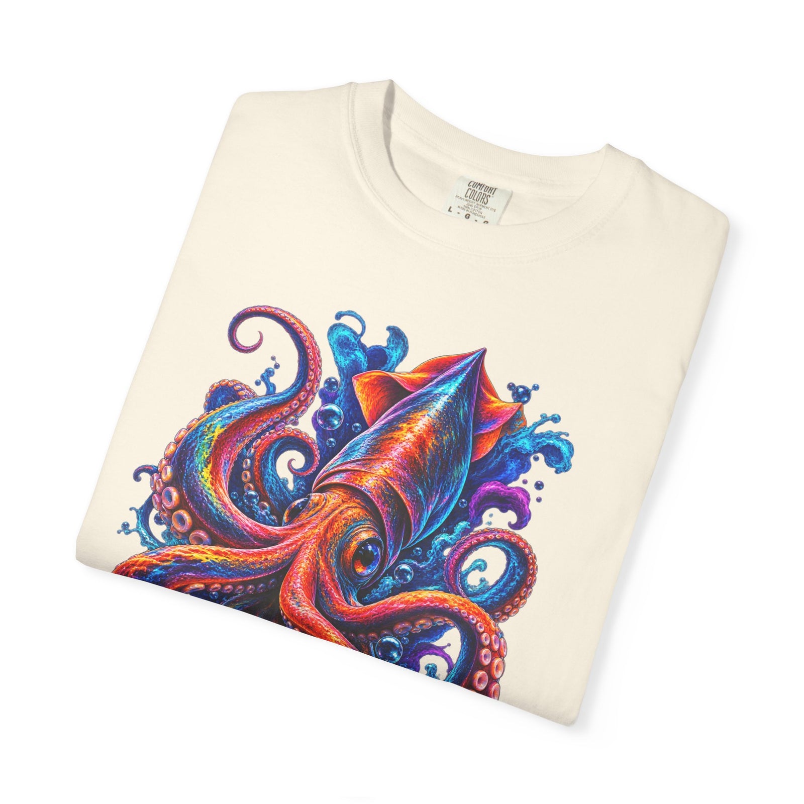 Squid Ink Art T-Shirt — Vibrant Octopus Graphic Tee