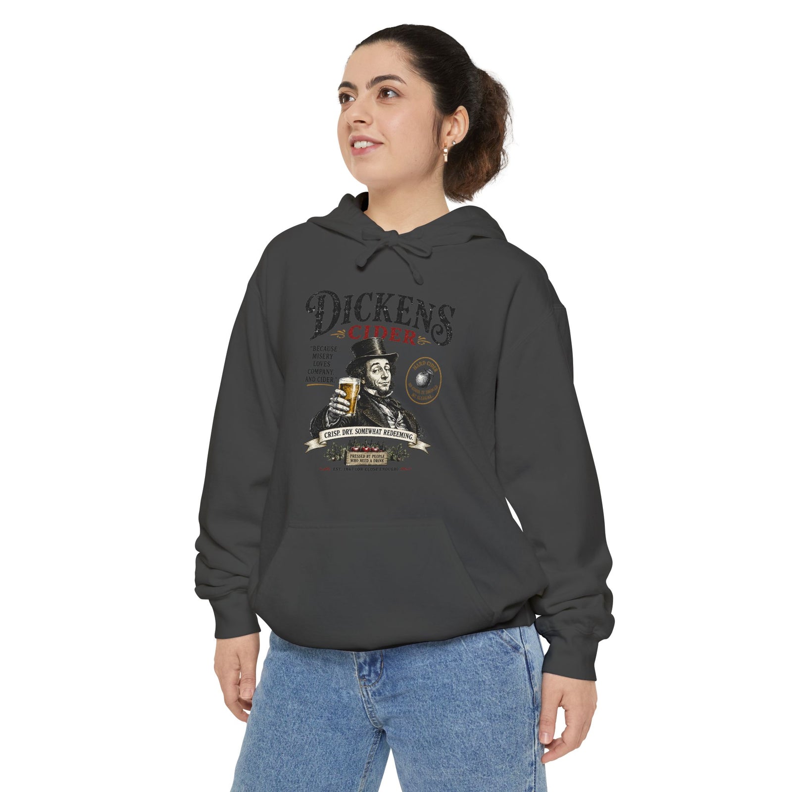 Dickens Cider hoodie | Misery Loves Company, Literary Humour