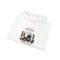 House Chair Woman hoodie | City skyline silhouette, text 'My House! My Chair! My Woman!'