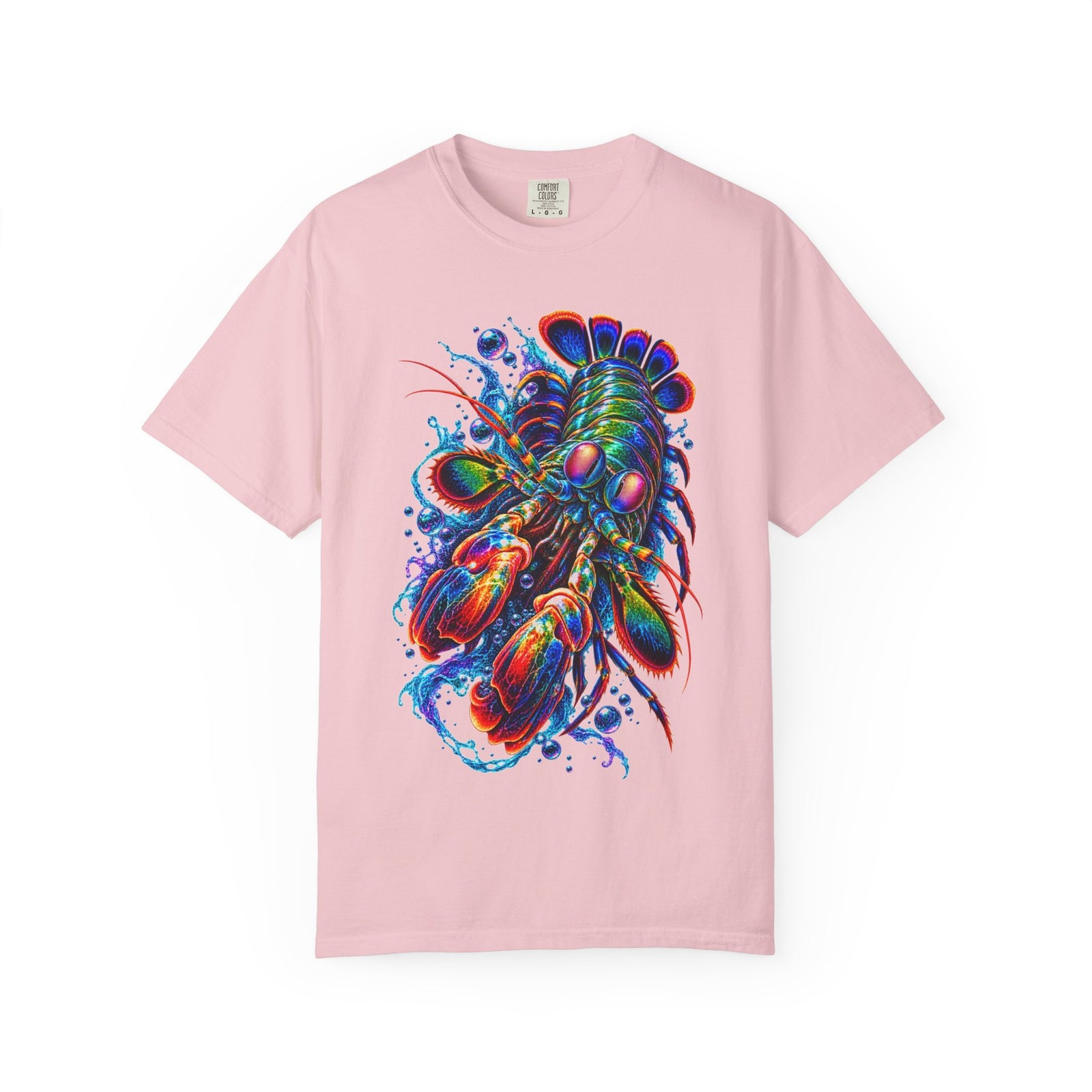Psychedelic Lobster T-Shirt — Vibrant Neon Crustacean Graphic Tee