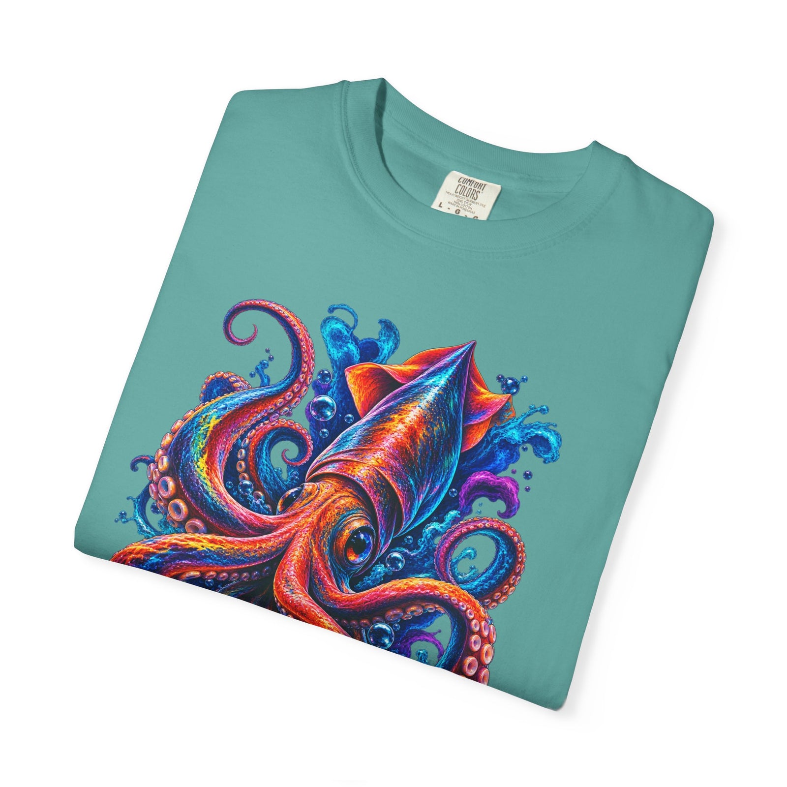 Squid Ink Art T-Shirt — Vibrant Octopus Graphic Tee