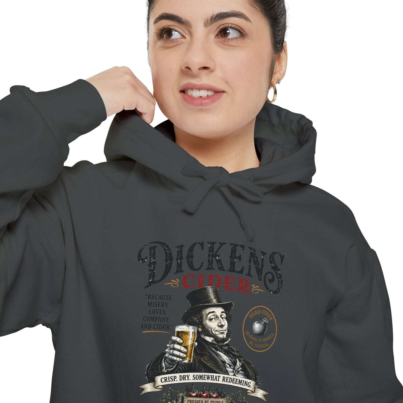 Dickens Cider hoodie | Misery Loves Company, Literary Humour