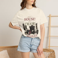 My House! My Chair! Woman! T-shirt | Vintage Gothic Parlor Illustration