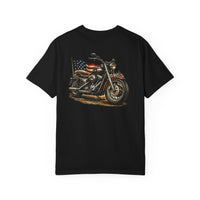 American Eagle Shield tee | Vintage Flag Motorcycle Patriotic T-Shirt