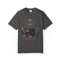 My House! My Chair! Woman! T-shirt | Vintage Gothic Parlor Illustration