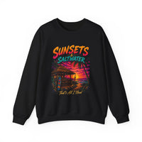 Sunsets & Saltwater That’s All I Need Sweatshirt | Beach Sunset Crewneck