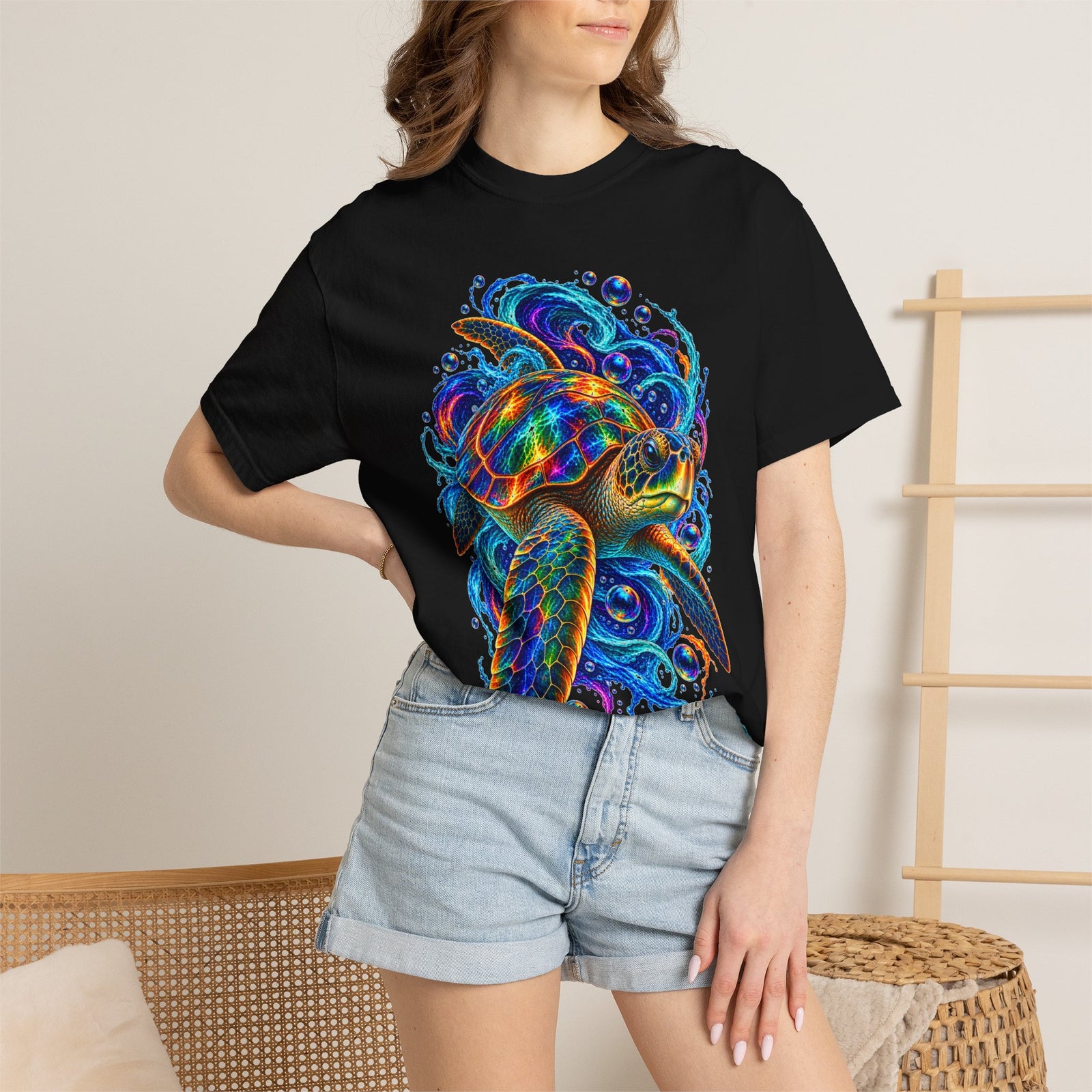 Sea Turtle Psychedelic Graphic T-Shirt