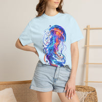 Jellyfish Glow T-Shirt — Neon Ocean Art Graphic Tee