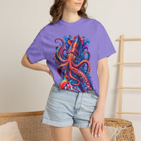 Squid Ink Art T-Shirt — Vibrant Octopus Graphic Tee