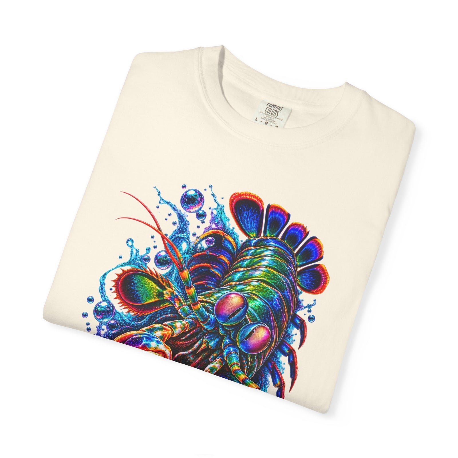 Psychedelic Lobster T-Shirt — Vibrant Neon Crustacean Graphic Tee