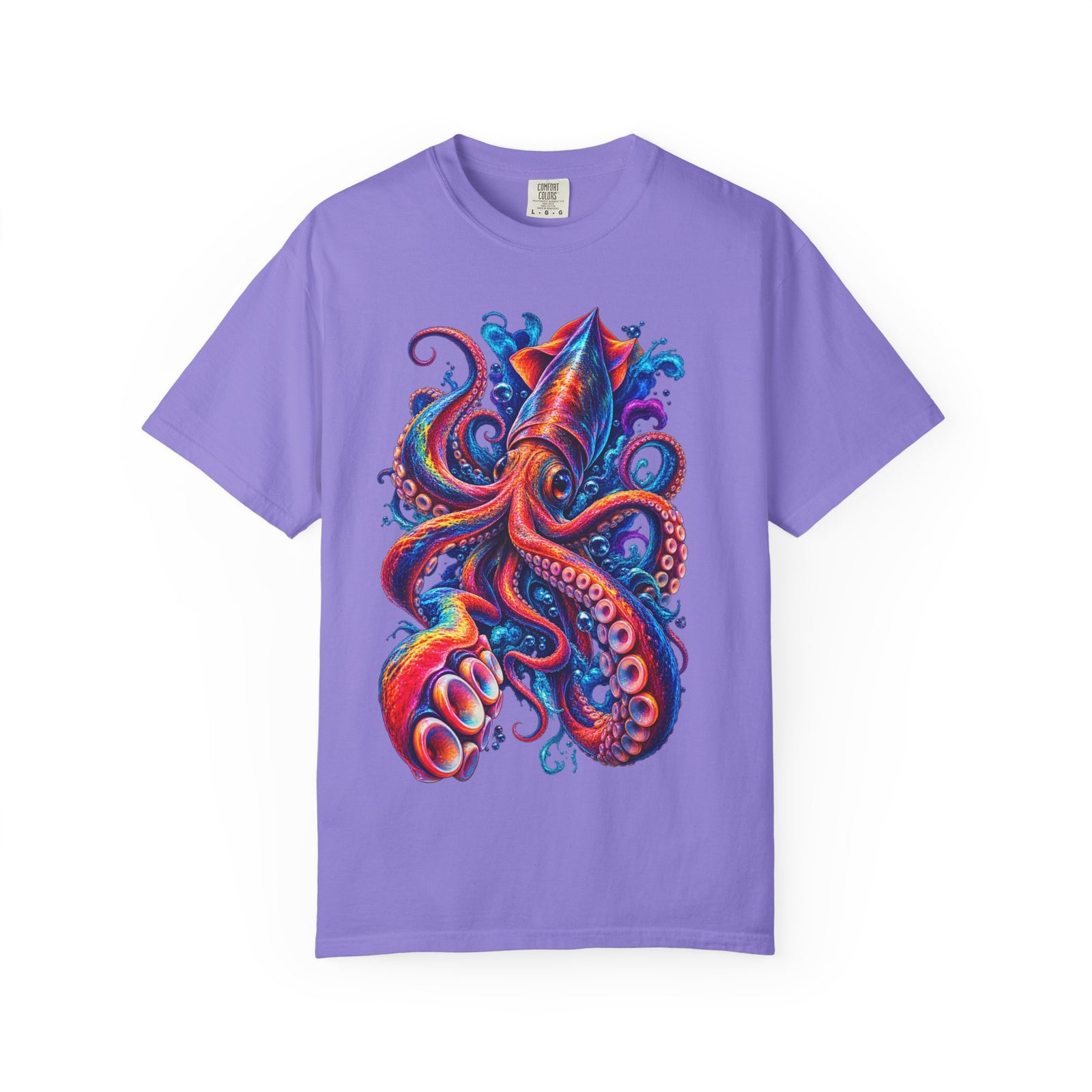 Squid Ink Art T-Shirt — Vibrant Octopus Graphic Tee