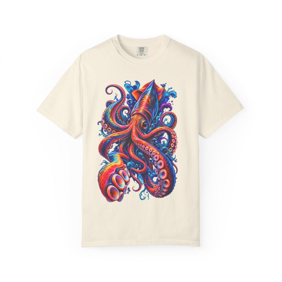 Squid Ink Art T-Shirt — Vibrant Octopus Graphic Tee