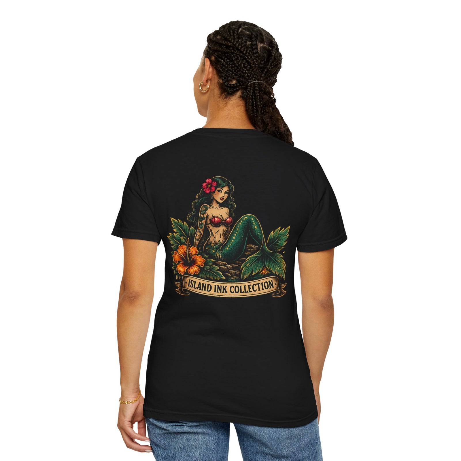 Mermaid Floral Graphic T-Shirt — Island Ink Collection