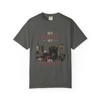 My House! My Chair! Woman! T-shirt | Vintage Gothic Parlor Illustration