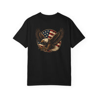 American Flag Bald Eagle T-Shirt | Vintage Patriotic Eagle Tee