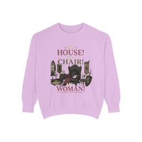 My House! My Chair! Woman! Sweatshirt | Vintage Reading Room Illustration