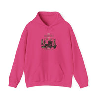 House Chair Woman hoodie | City skyline silhouette, text 'My House! My Chair! My Woman!'