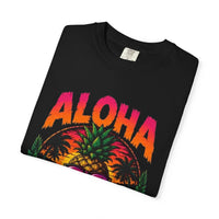 Aloha Beaches Pineapple Tee | Tropical Sunset Shirt