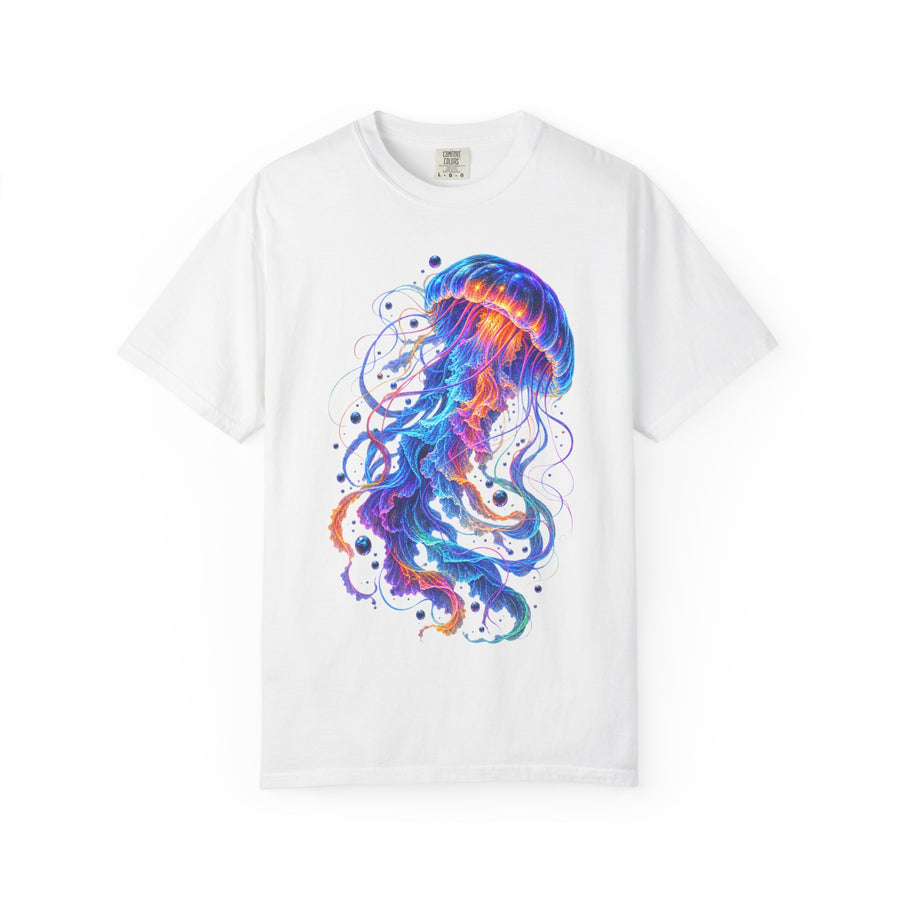 Jellyfish Glow T-Shirt — Neon Ocean Art Graphic Tee