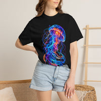 Jellyfish Glow T-Shirt — Neon Ocean Art Graphic Tee